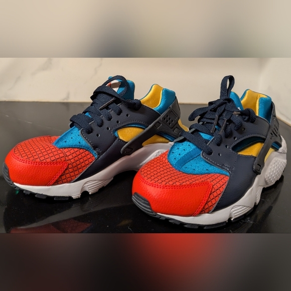 Nike Air Huarache Run Ultra Now Multi-Color (GS) Sneakers Size 5.5Y MSRP $94.99 - Picture 6 of 13